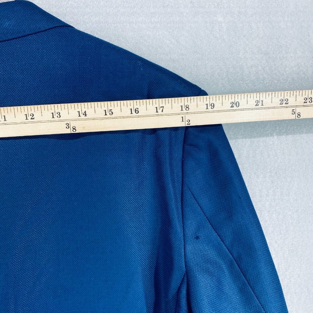 Ermenegildo Zegna Blazer Mens 42R Blue Wool Mil Easy Sport Coat Jacket - Picture 10 of 14